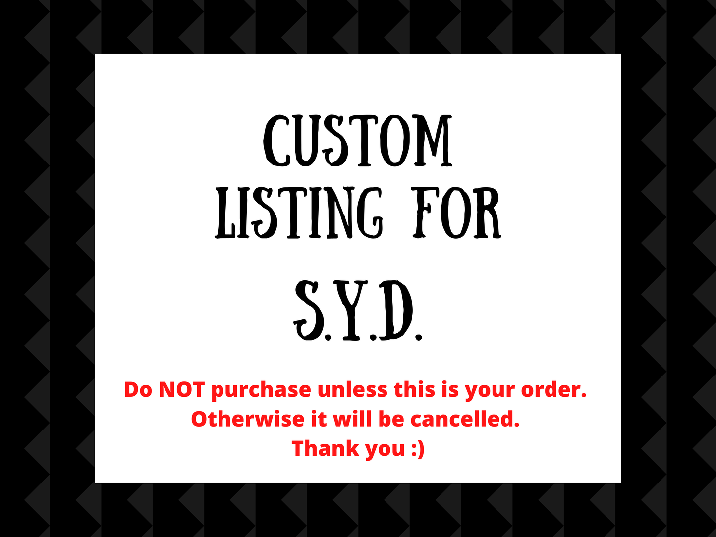 Custom Listing