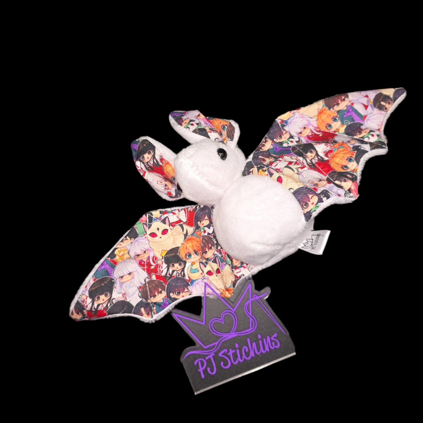 Bat Plush - Yokai Dog White