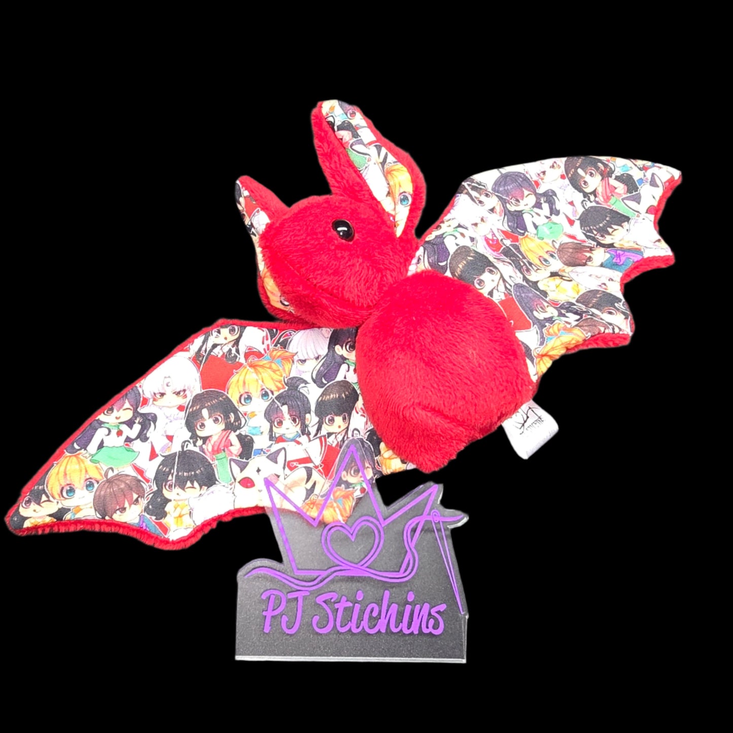 Bat Plush - Yokai Dog Red