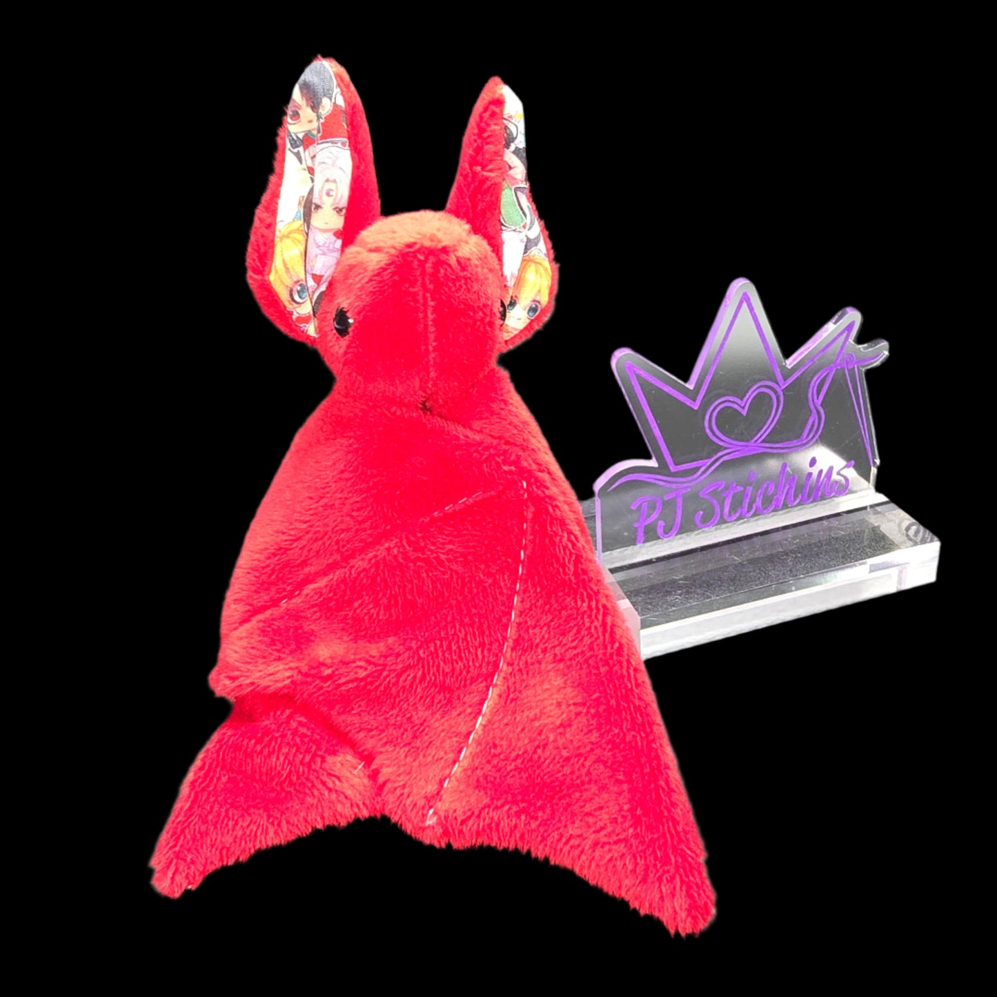 Bat Plush - Yokai Dog Red