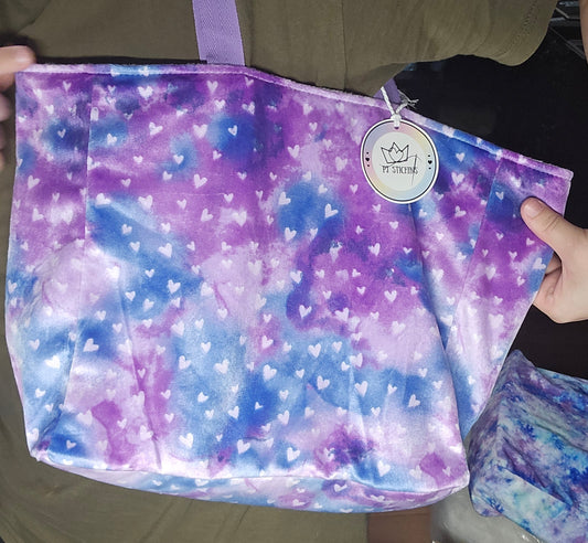 Plush Tote Bag - Hearts