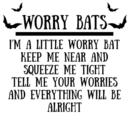 Plush Worry Bats