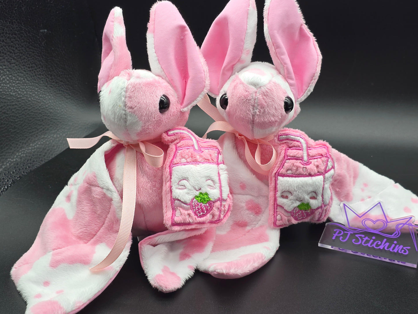 Bat Plush - Large Strawberry Bat