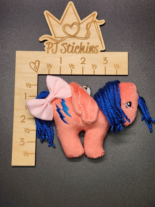 Made to Order - Plush Pony Keychain - Firefly