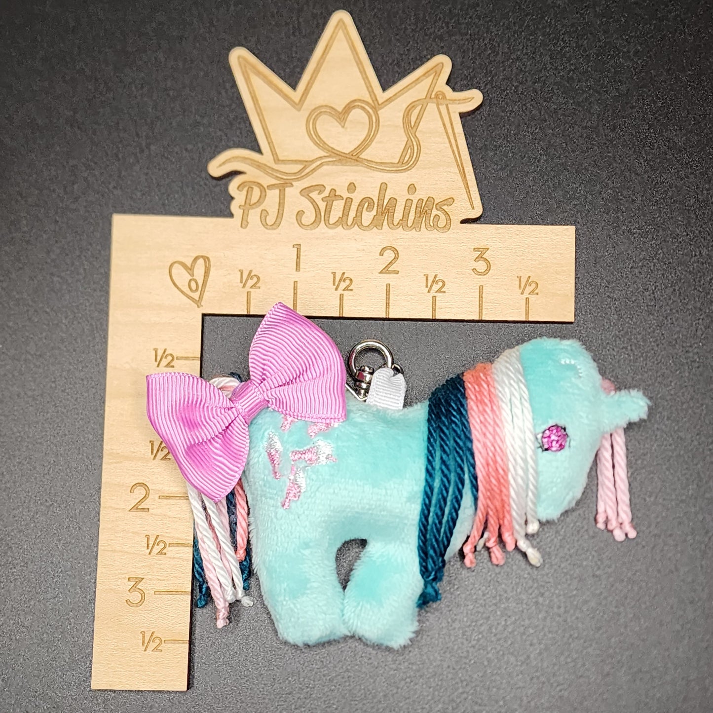 Made to Order - Plush Pony Keychain - Fizzy
