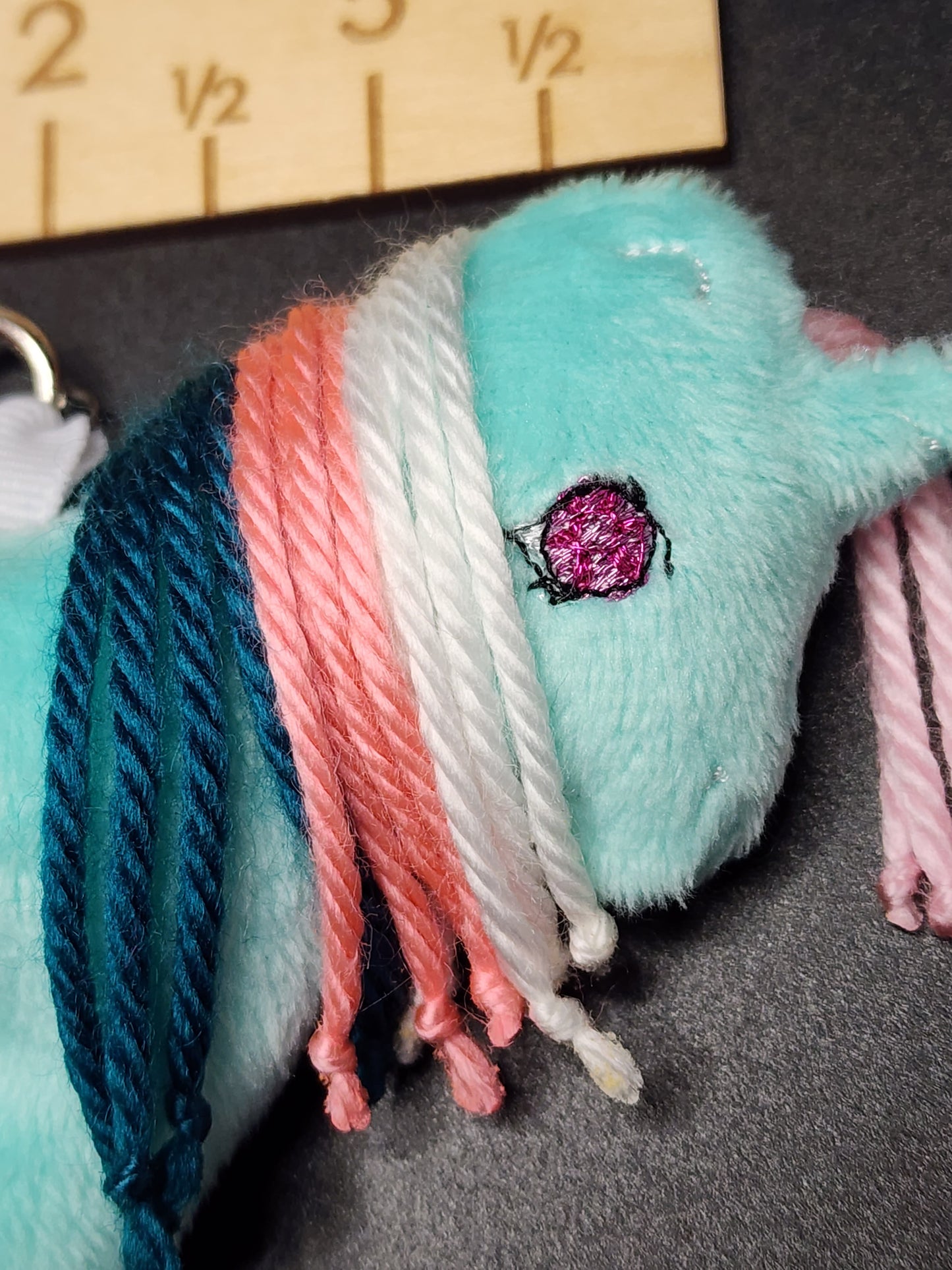 Made to Order - Plush Pony Keychain - Fizzy