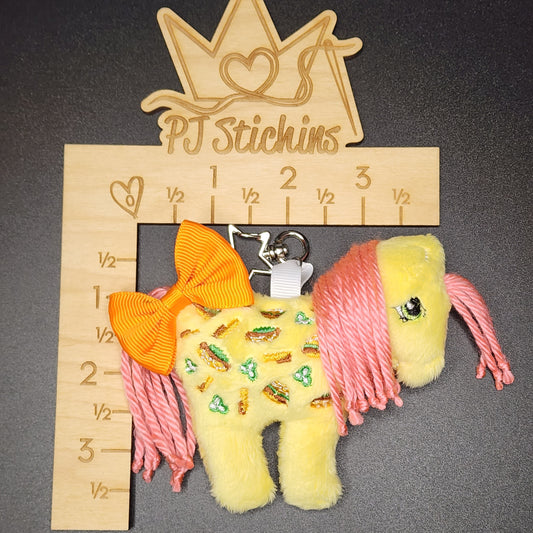 Made to Order - Plush Pony Keychain - Munchy