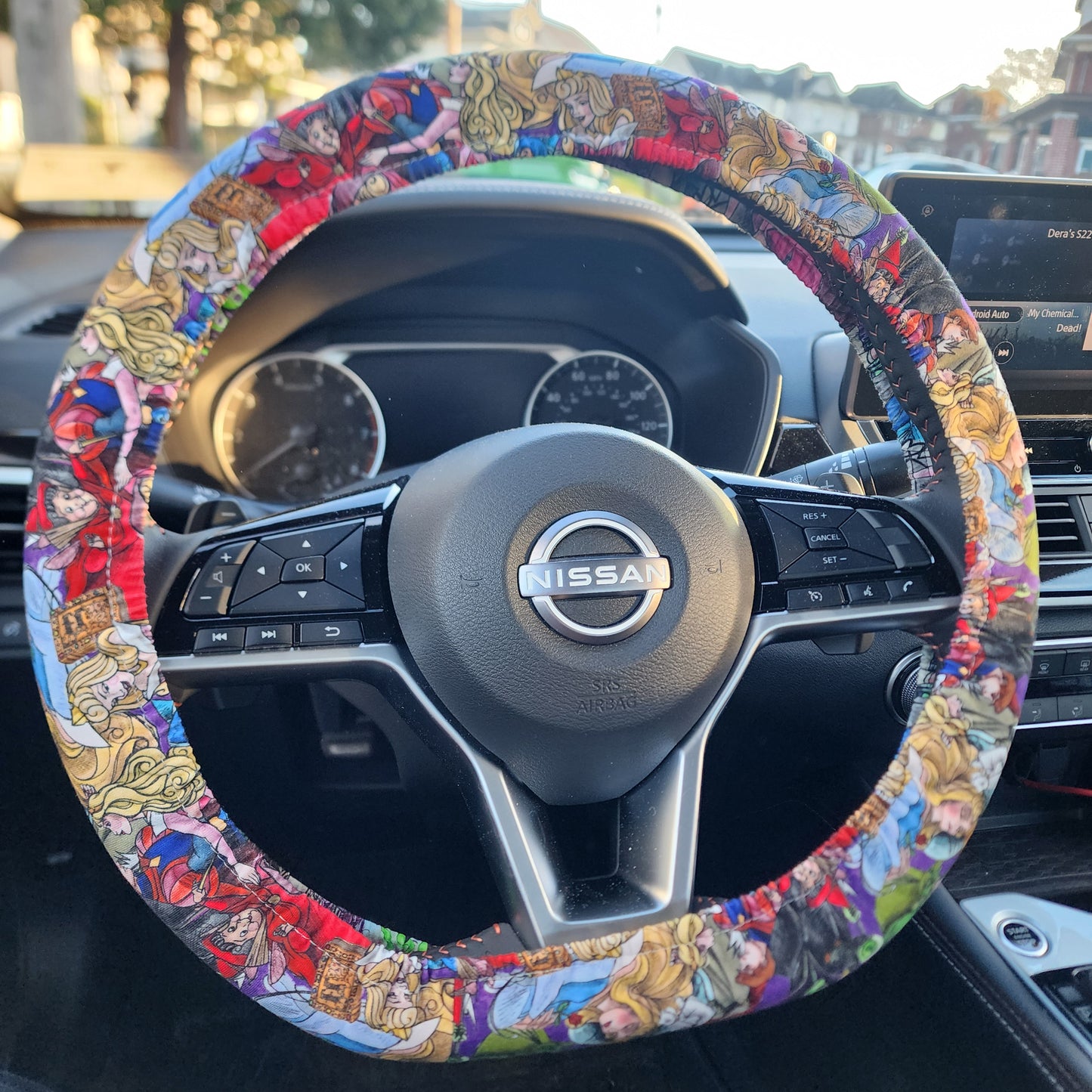 Steering Wheel Cover - Sleeping Beauty Two-Sided