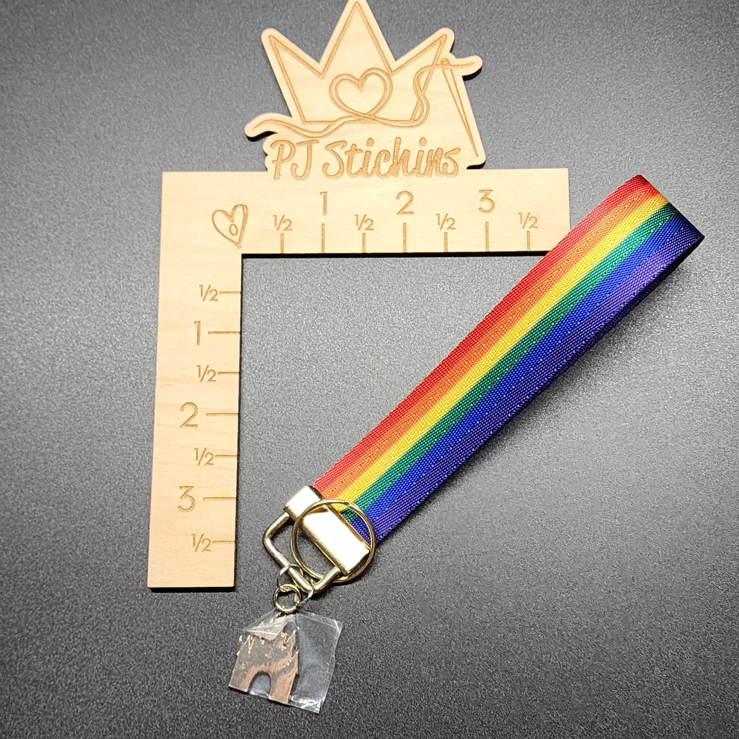 Charm Keychain - Rainbow Castle