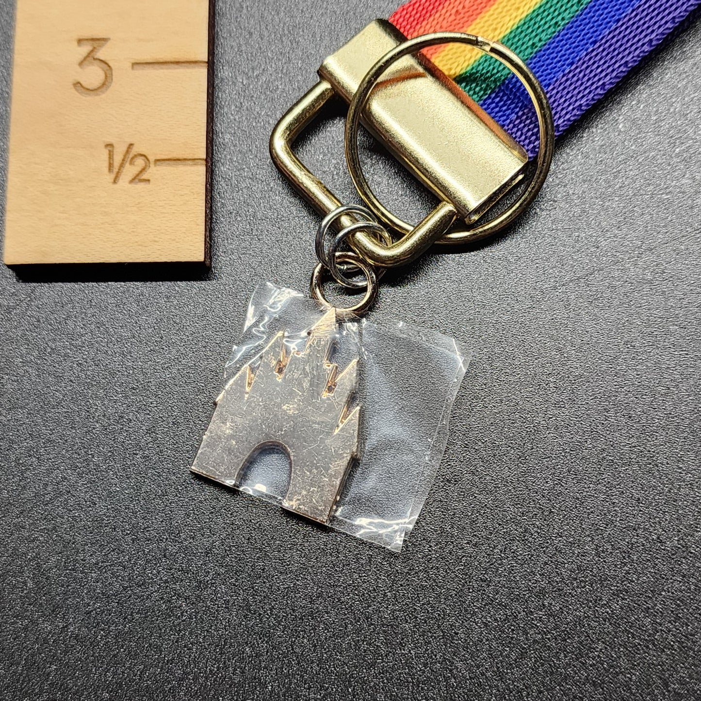 Charm Keychain - Rainbow Castle