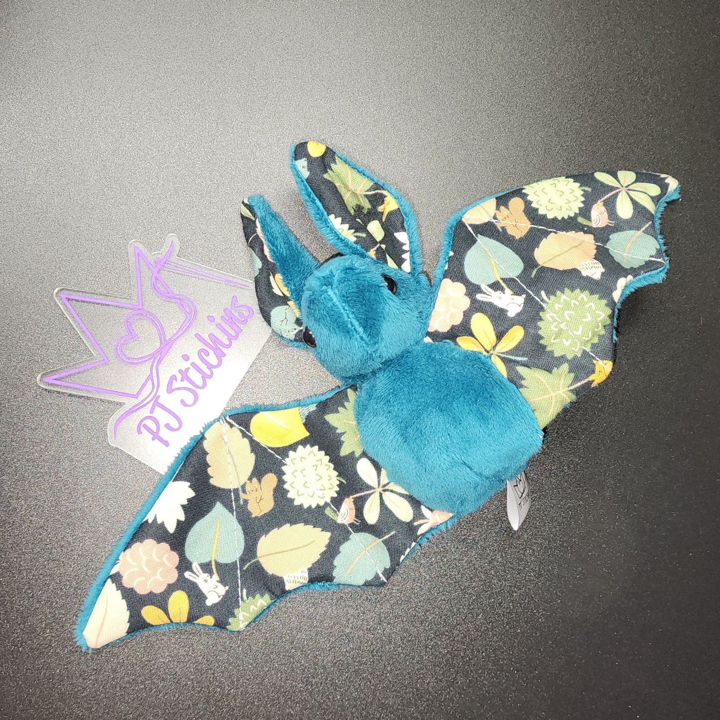 Bat Plush - Teal Fall