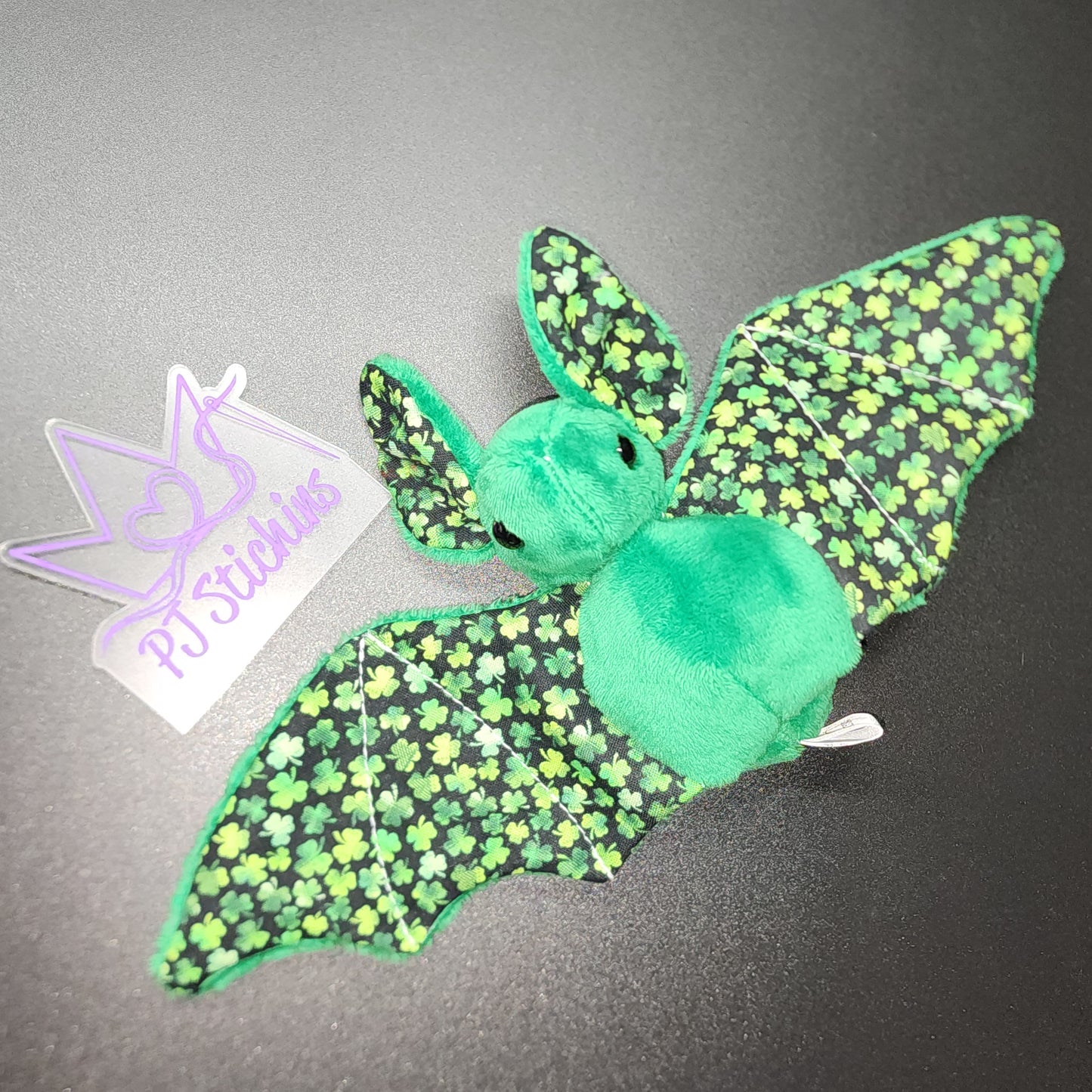 Bat Plush - Shamrocks