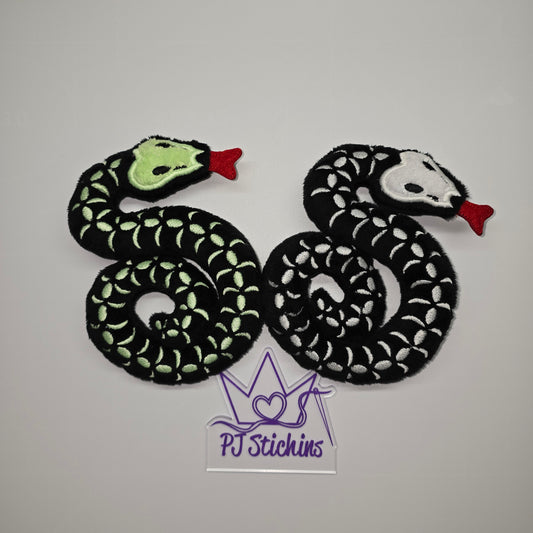 Plush Snake - Glow Skelly