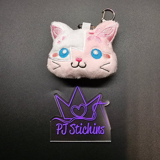 Plush Keychain - Sakura Cat