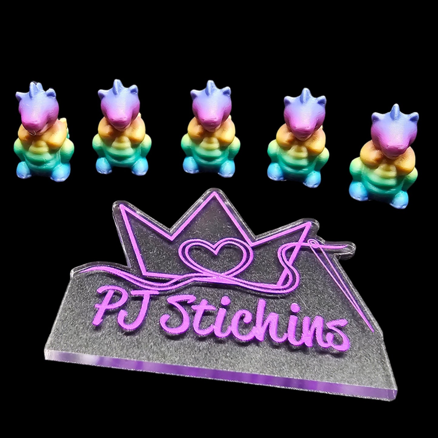 3D Printed Miniature Rainbow Spike