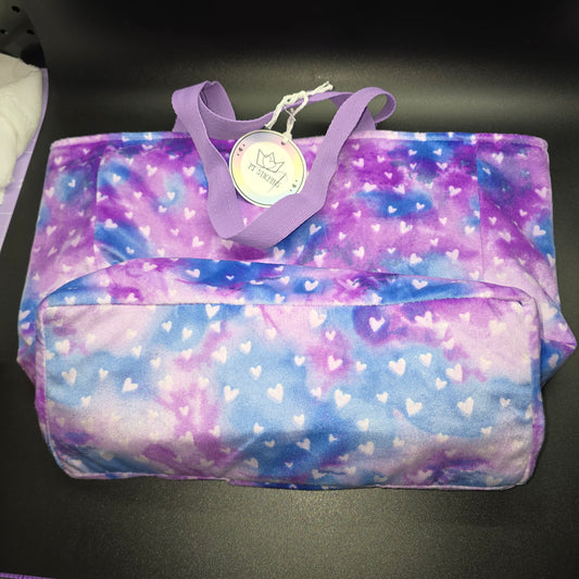 Plush Tote Bag - Hearts