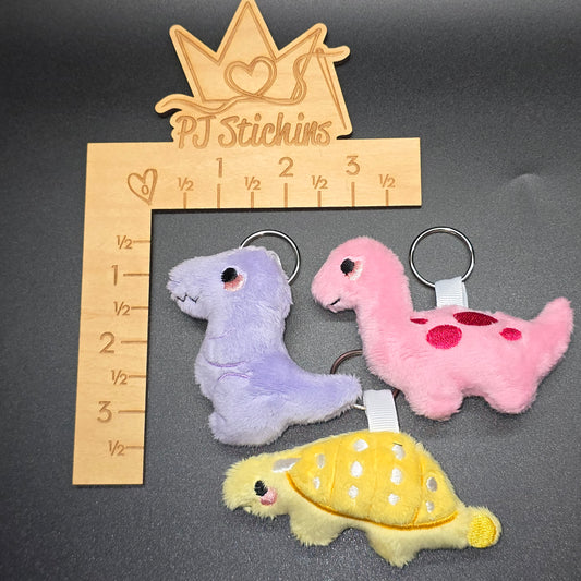 Plush Dino Keychains
