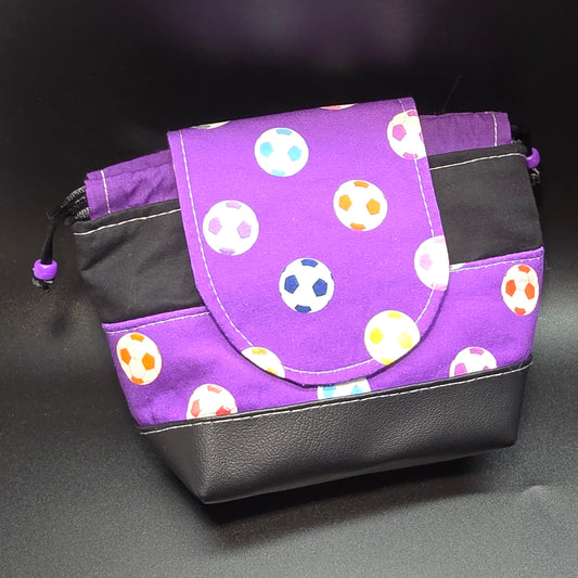 Soccer - Small Cinch Pouch w/ Magnet Closure
