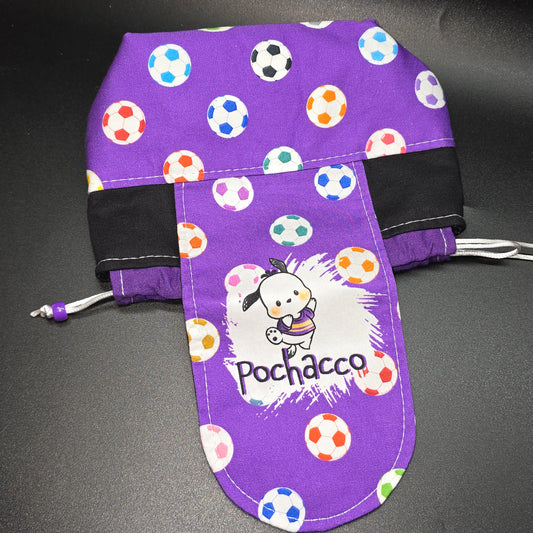 Purple Dog - Small Cinch Pouch w/ Magnet Closure