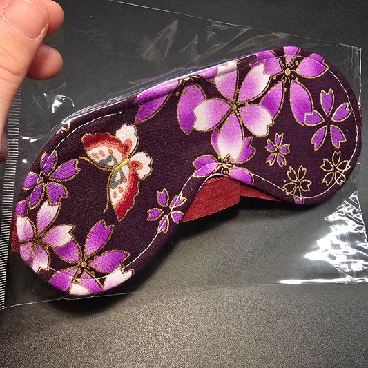 Eye Mask - Purple Blossoms