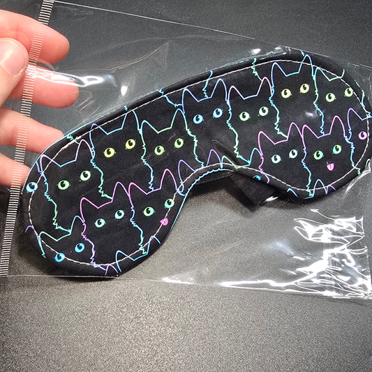 Eye Mask - Black Cats