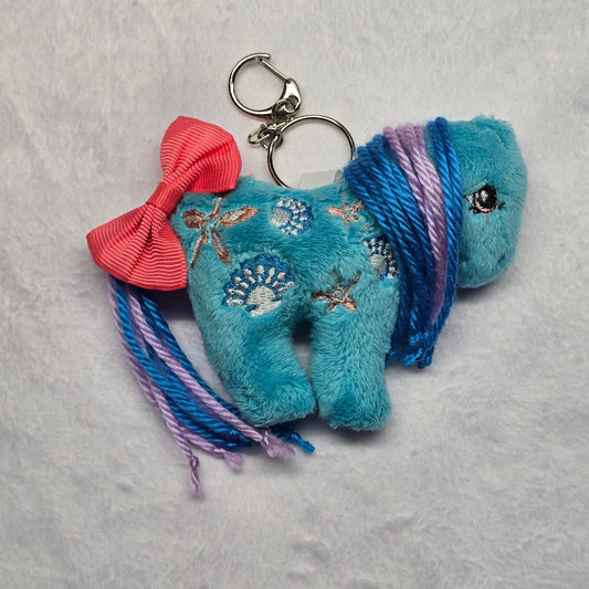 Made to Order - Plush Pony Keychain - Seaflower
