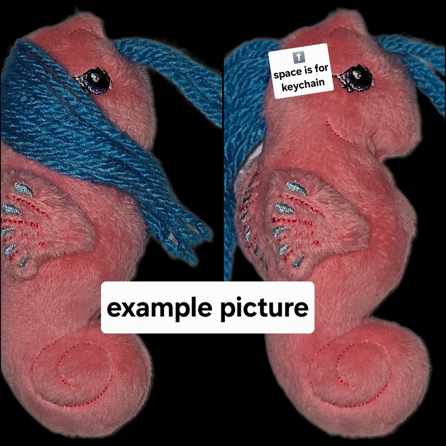 Made to Order - CUSTOM - Seapony Plush Keychain