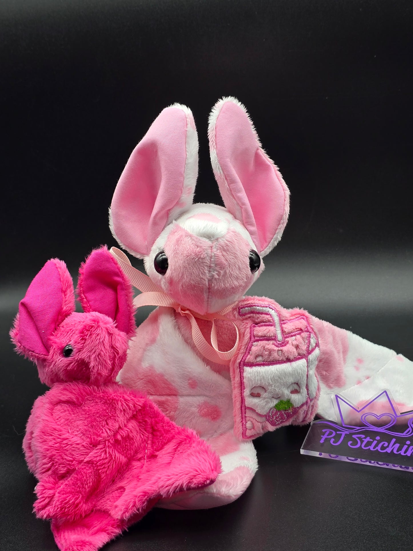 Bat Plush - Large Strawberry Bat
