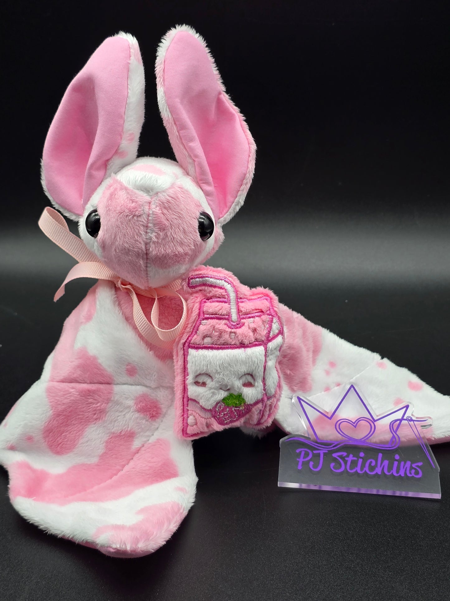 Bat Plush - Large Strawberry Bat