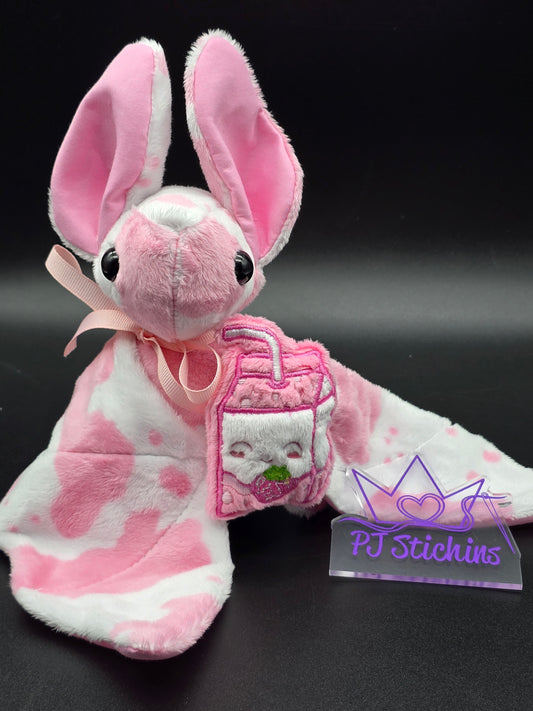 Bat Plush - Large Strawberry Bat
